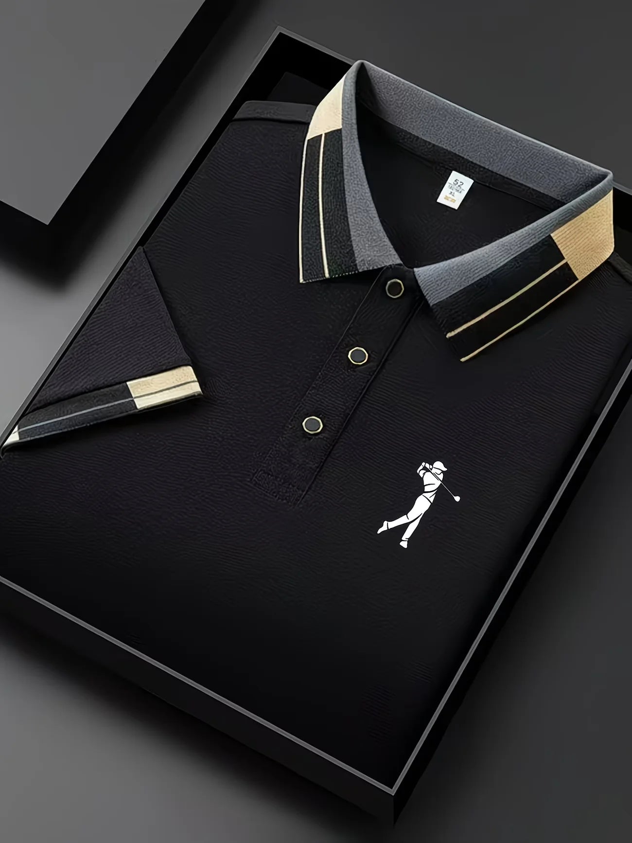 Men's Summer Business Casual Polo Shirt Short Sleeve Flip Collar Breathable T-Shirt Comfortable Lightweight Fashion Top