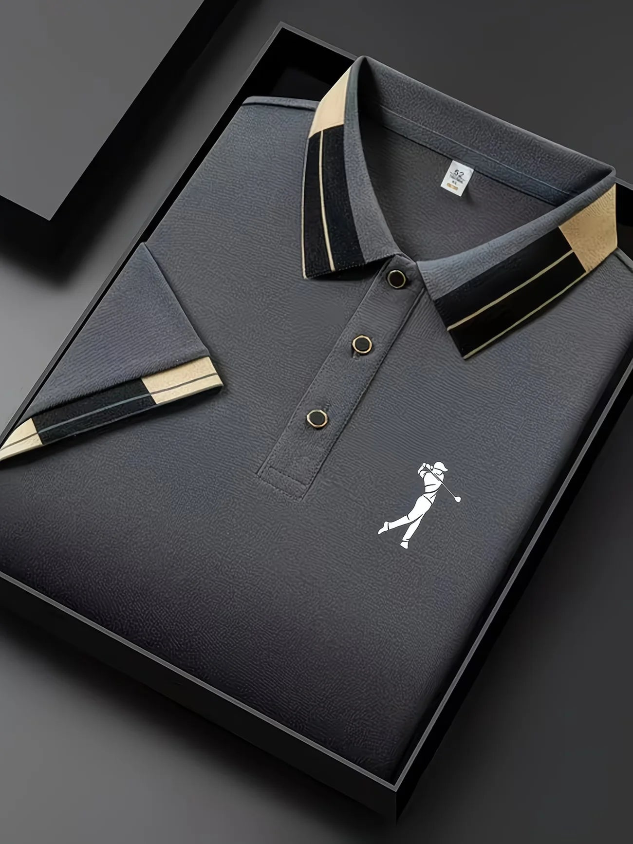 Men's Summer Business Casual Polo Shirt Short Sleeve Flip Collar Breathable T-Shirt Comfortable Lightweight Fashion Top