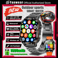 Military outdoor sports smart watch For men's 1600 mAh battery outdoor flashlight 2.04 inch screen 170+ sports mode call health
