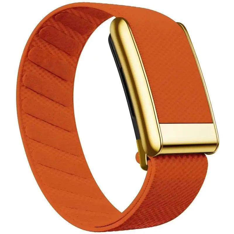Whoop 5.0/MG Replacement Wristband New Model Waterproof Nylon Braided Sports Band Glossy Surface Metal U-Fit