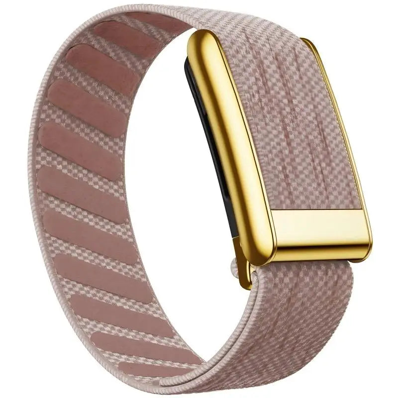 Whoop 5.0/MG Replacement Wristband New Model Waterproof Nylon Braided Sports Band Glossy Surface Metal U-Fit