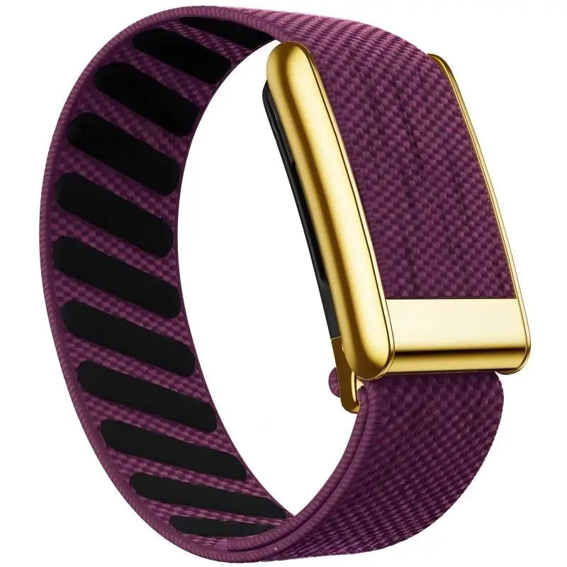 Whoop 5.0/MG Replacement Wristband New Model Waterproof Nylon Braided Sports Band Glossy Surface Metal U-Fit