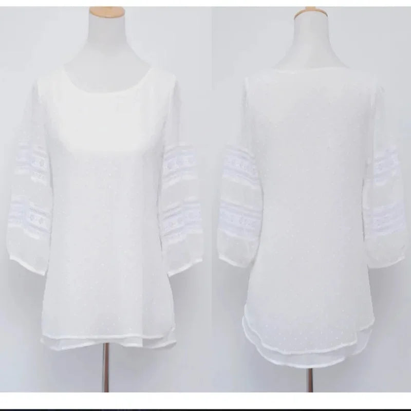 Women Casual Half sleeve O-Neck Fashion Blouse