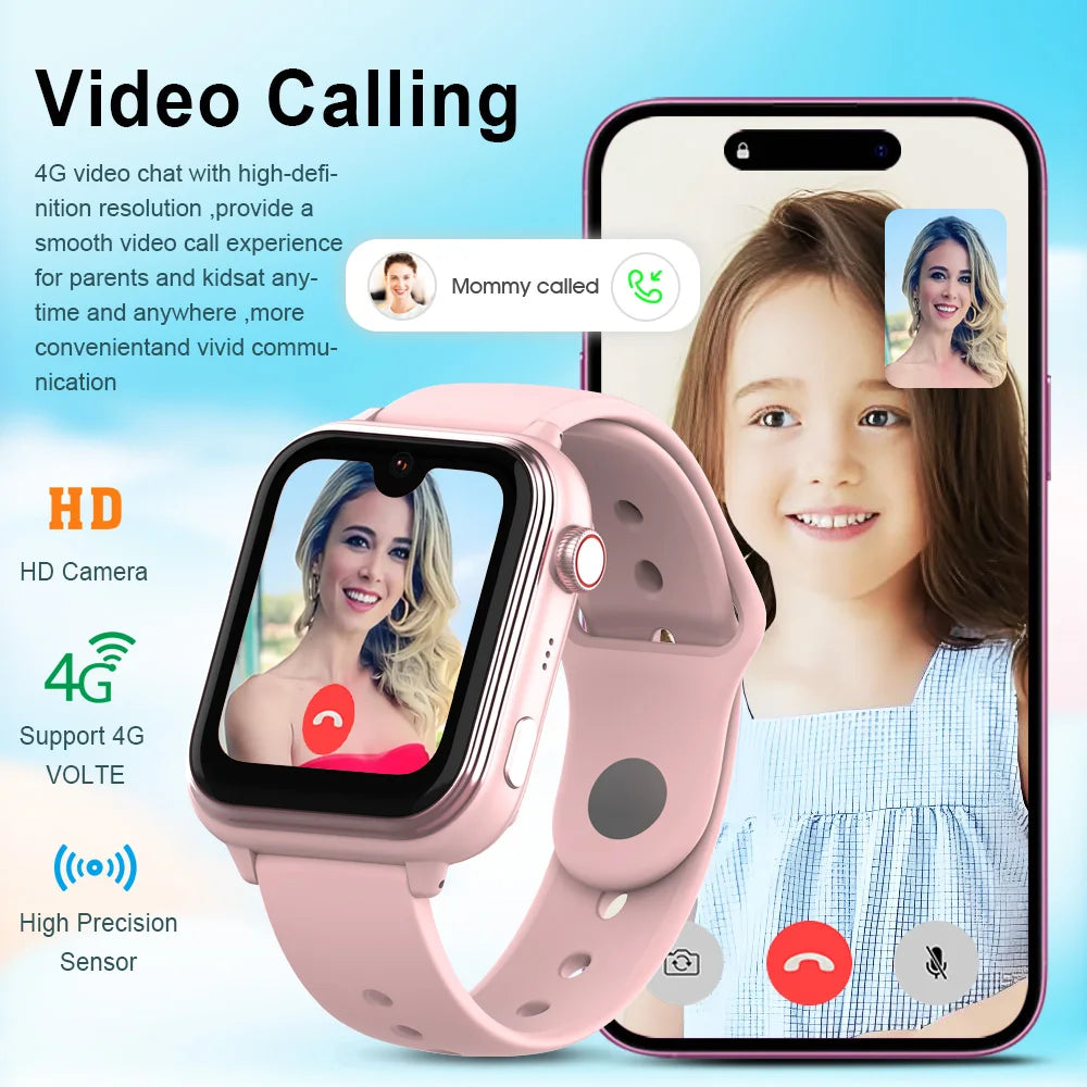 Wonlex KT37 Children Smart Watch 4G WiFi Position Tracker AI Voice Assistant GPS Watch Video Call SOS Game Kids Smart Watch 2025