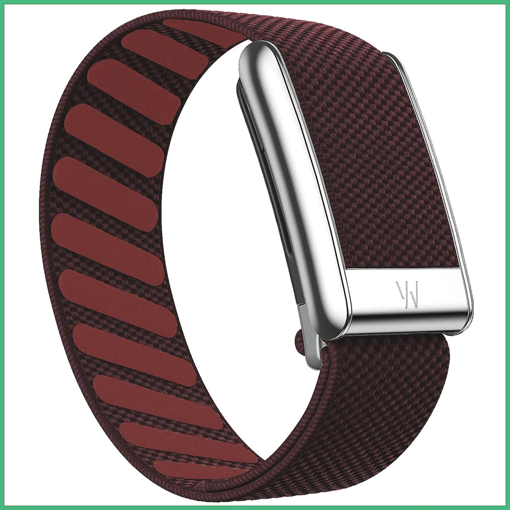 Whoop 5.0/PEAK/LIFE Nylon Sports Strap with Silver Metal Frame & Letter Engraving
