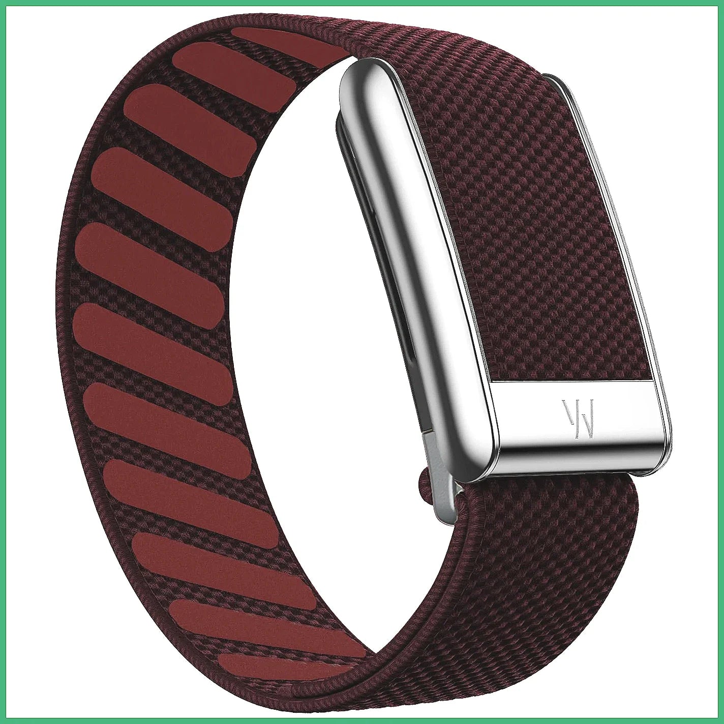 Whoop 5.0/PEAK/LIFE Nylon Sports Strap with Silver Metal Frame & Letter Engraving
