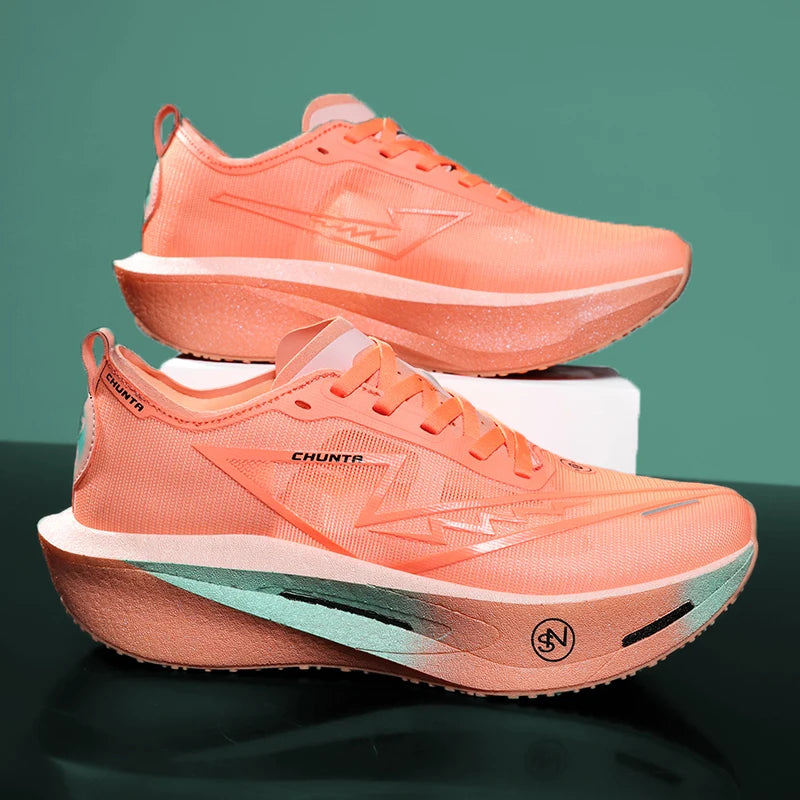 Men Running Shoes Carbon Board Marathon Speciality Sports Breathable Lightweight Women's Comfortable Athletic Sneakers