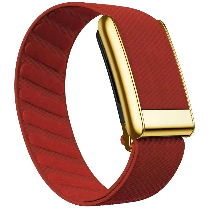 Whoop 5.0/MG Replacement Wristband New Model Waterproof Nylon Braided Sports Band Glossy Surface Metal U-Fit