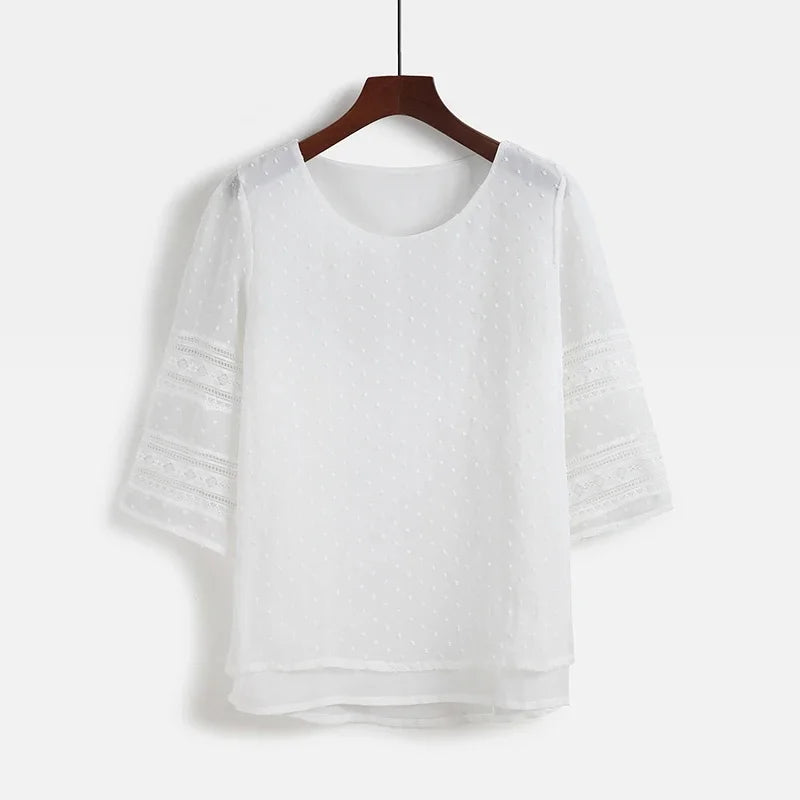 Women Casual Half sleeve O-Neck Fashion Blouse