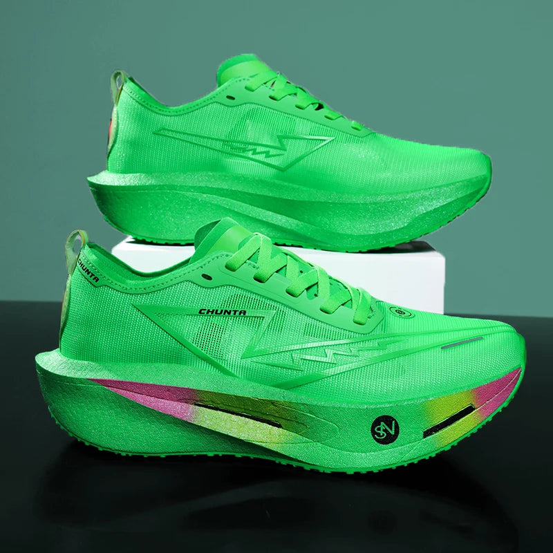 Men Running Shoes Carbon Board Marathon Speciality Sports Breathable Lightweight Women's Comfortable Athletic Sneakers