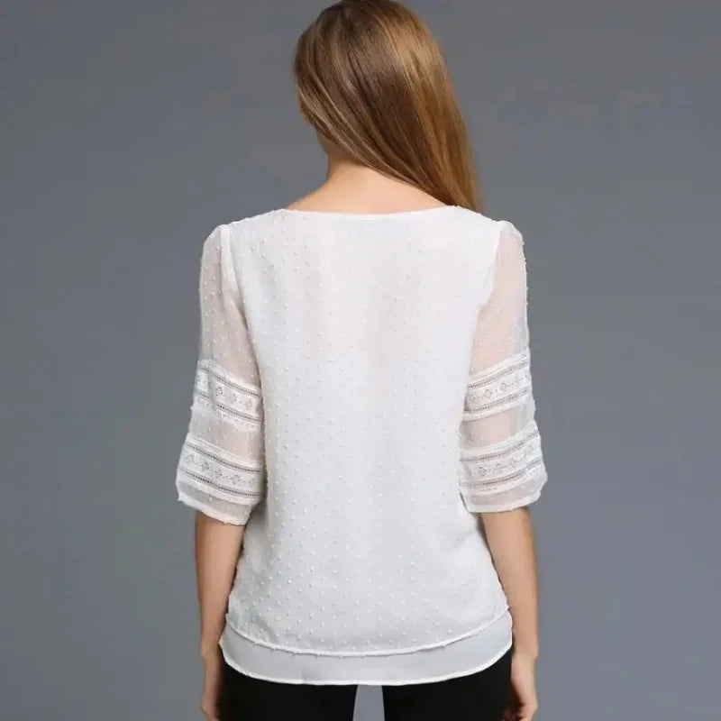 Women Casual Half sleeve O-Neck Fashion Blouse