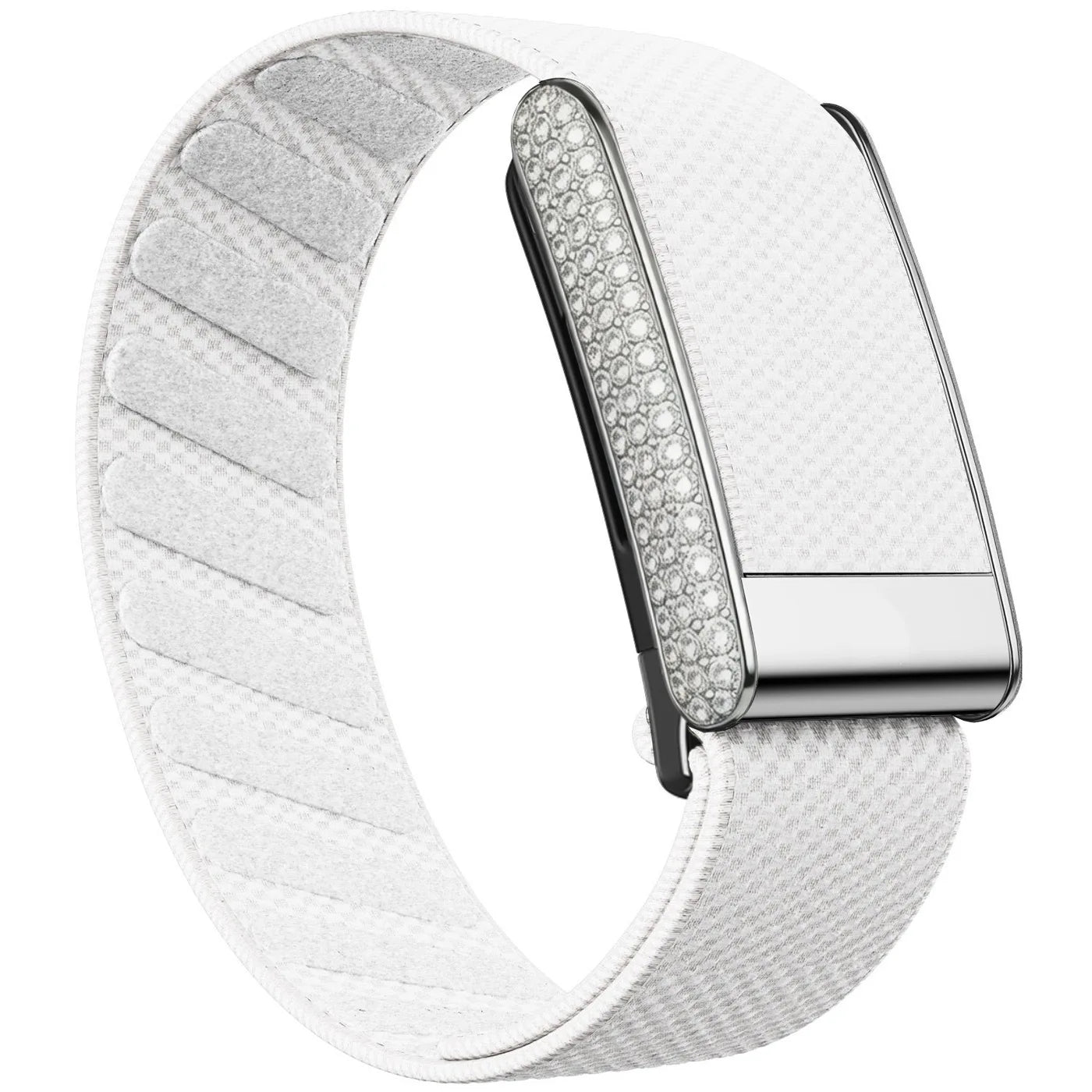 Whoop 5.0 Replacement Strap, Unique Bling Diamond Frame, Nylon Woven Elastic Sport Band with Metal Logo for ECG Fitness